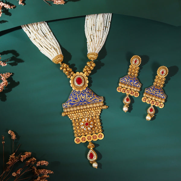 Festive Handcrafted Necklace