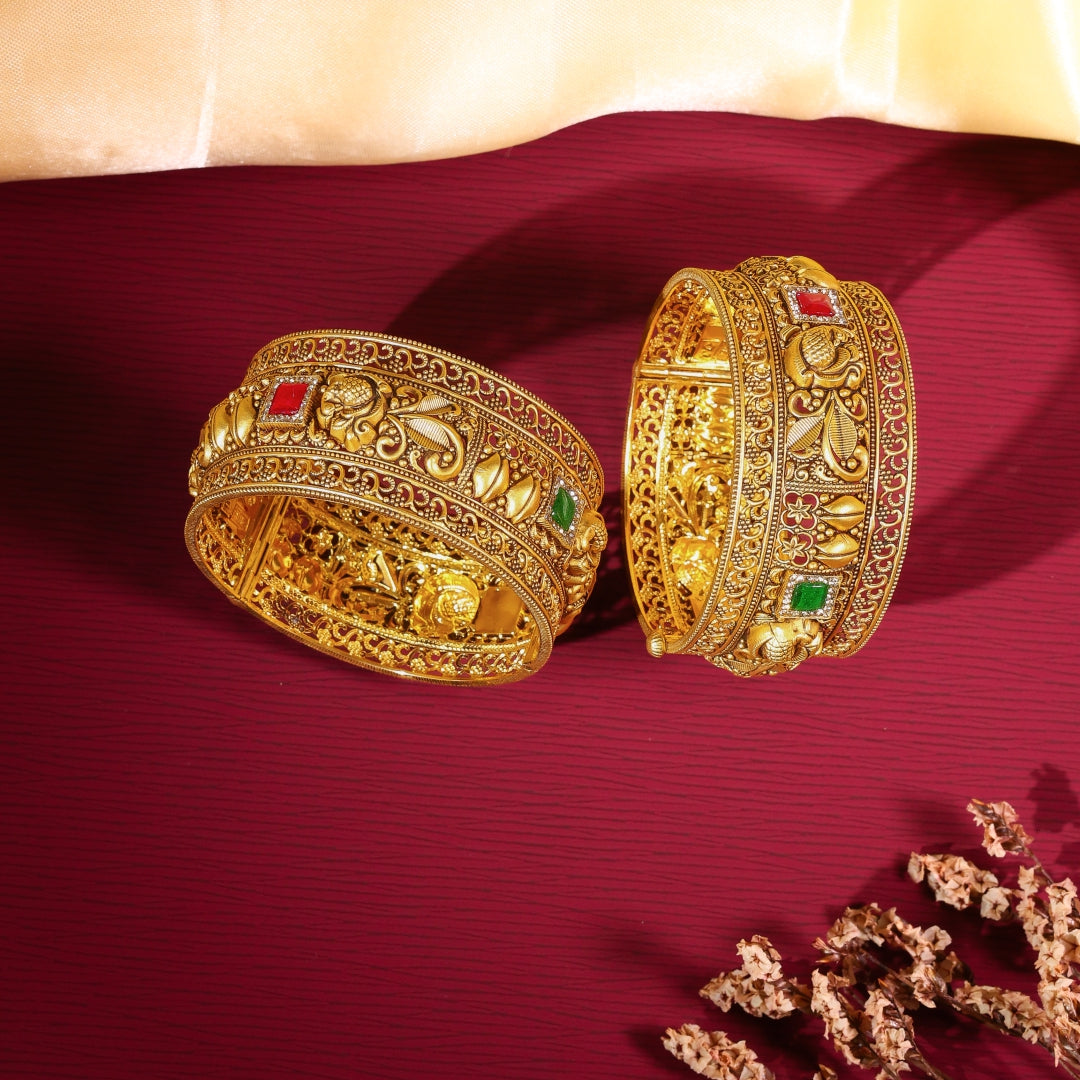 Peacock Style Patla Bangles