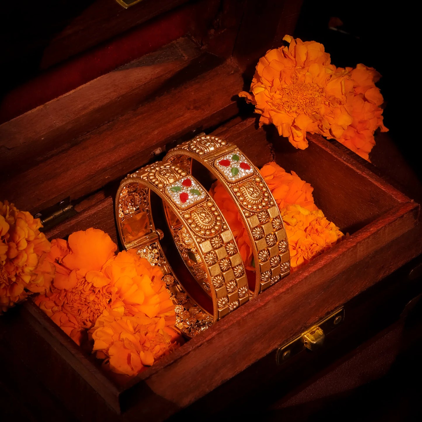 Bridal Floral Bangles