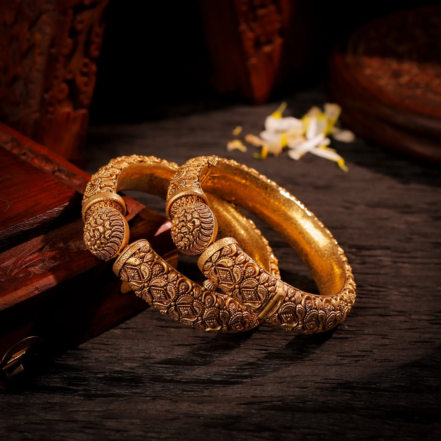 Antique Floral Bangles