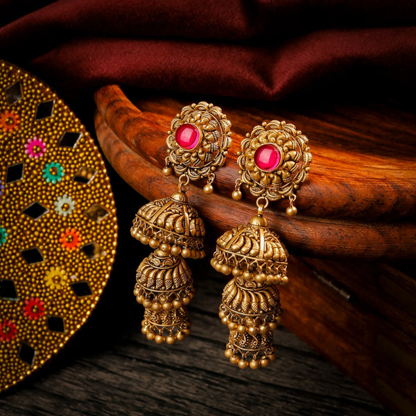 Royal Ruby Jhumka