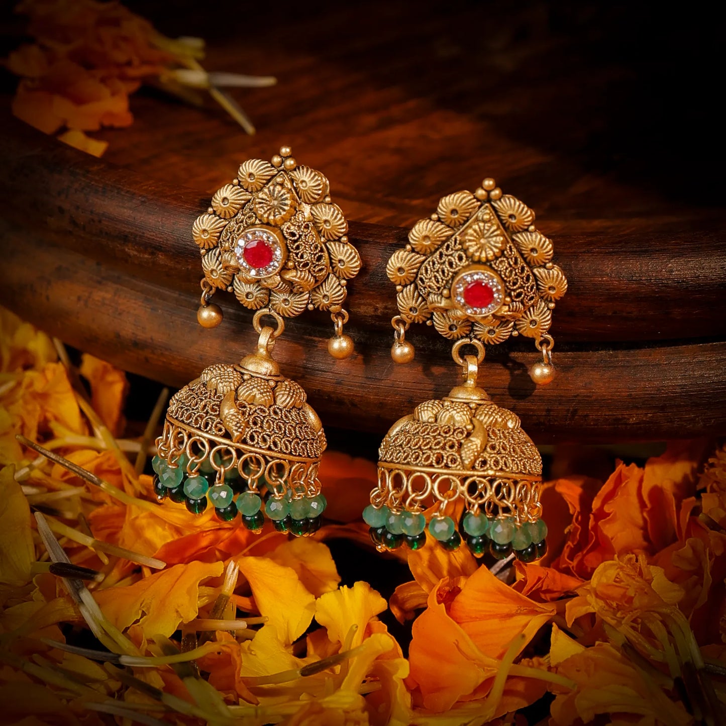 Regal Ruby Jhumka