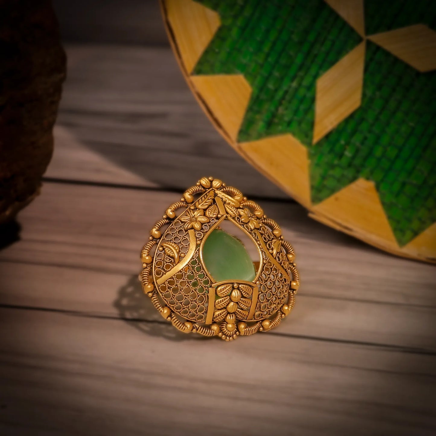 Shield Mint Ring