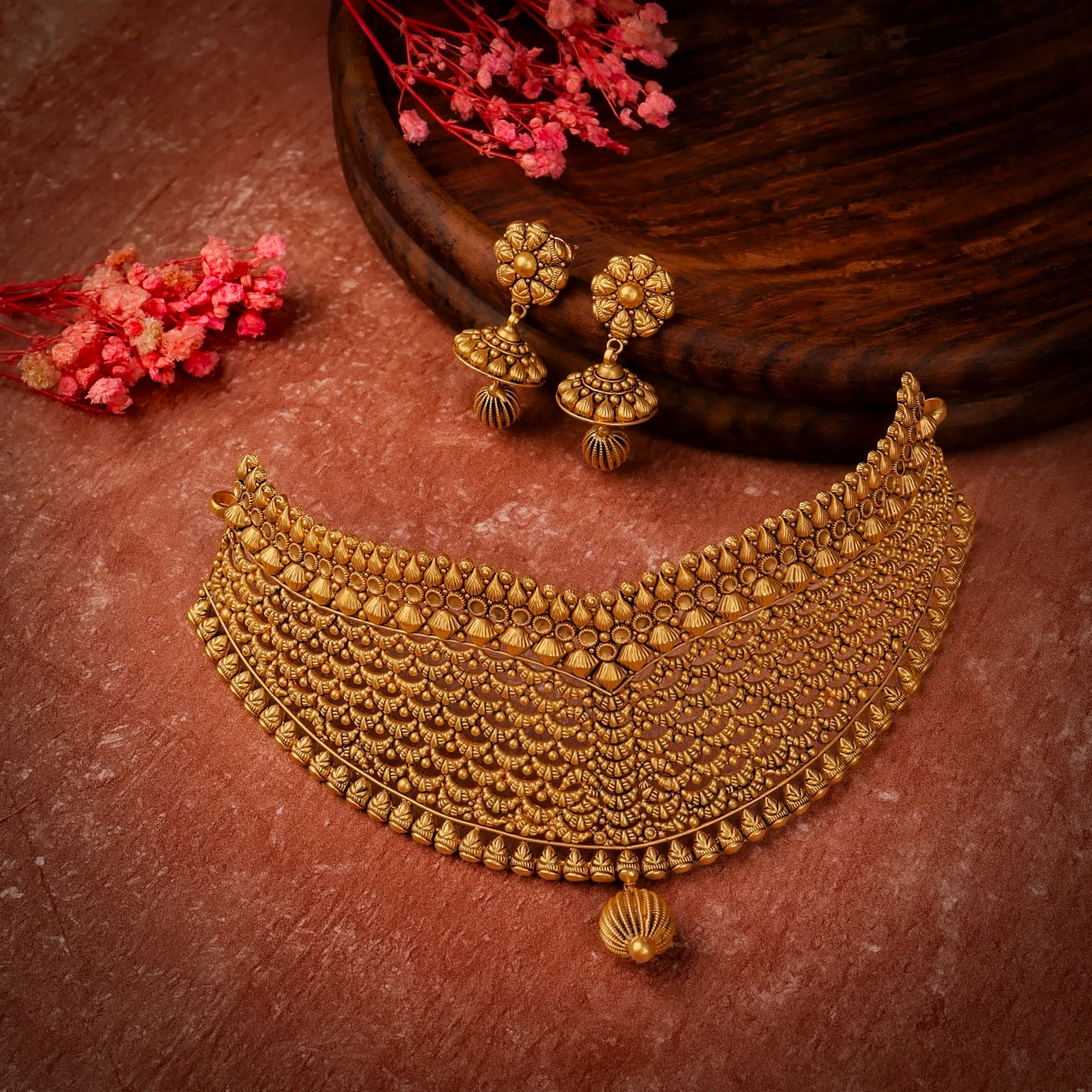 Ornate Jhumka Choker