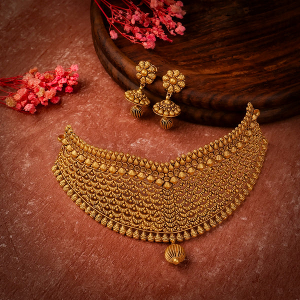 Ornate Jhumka Choker