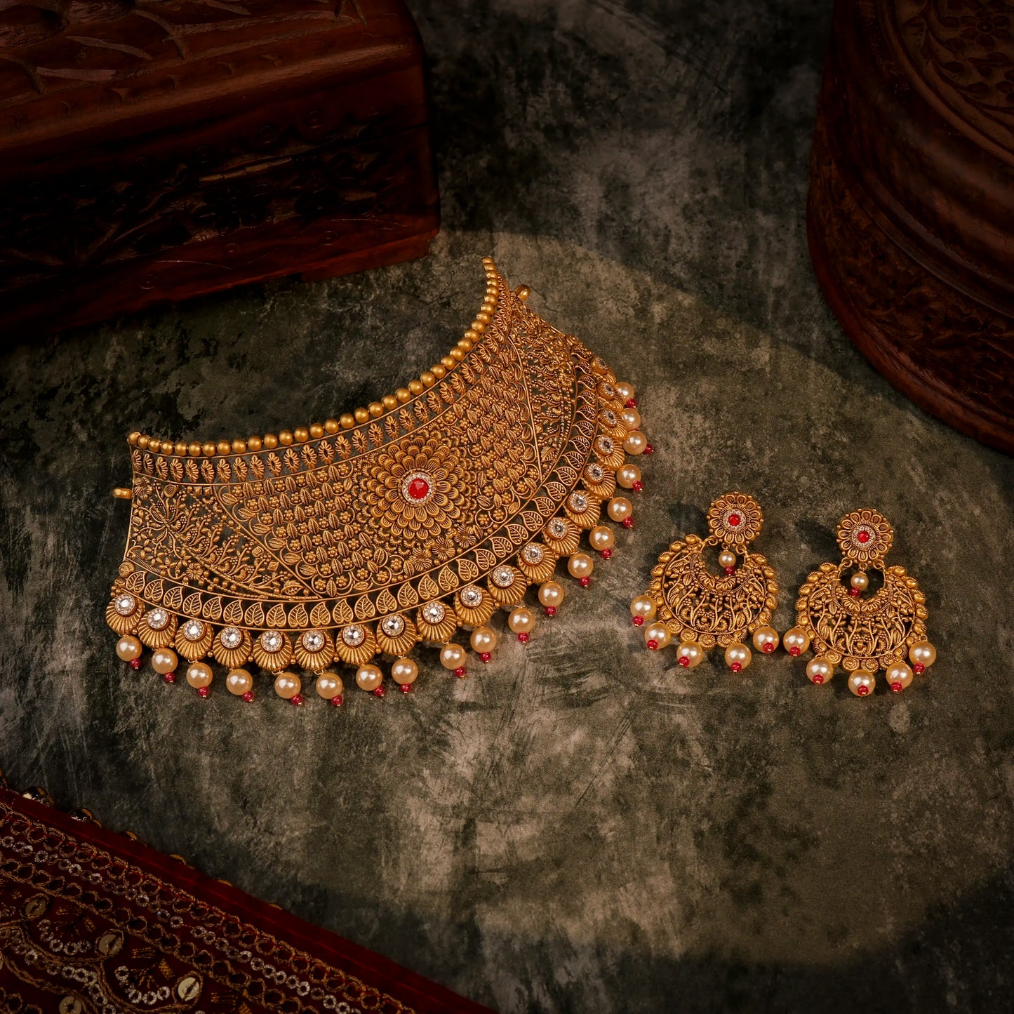 Temple Motif Choker
