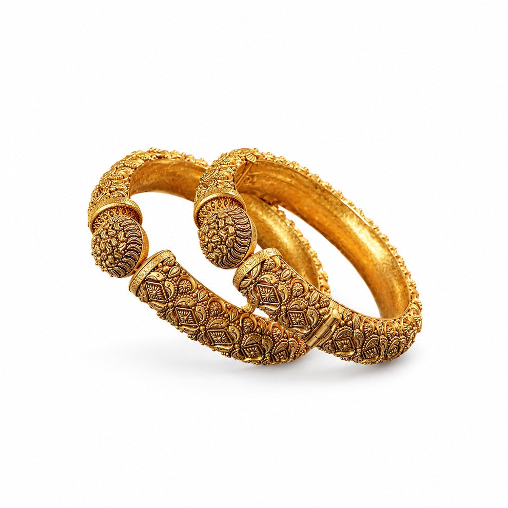Antique Floral Bangles
